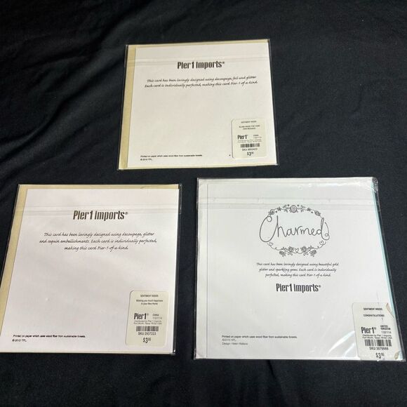 3 New! Pier One Greeting Cards Congratulations on New Home - Picture 2 of 5